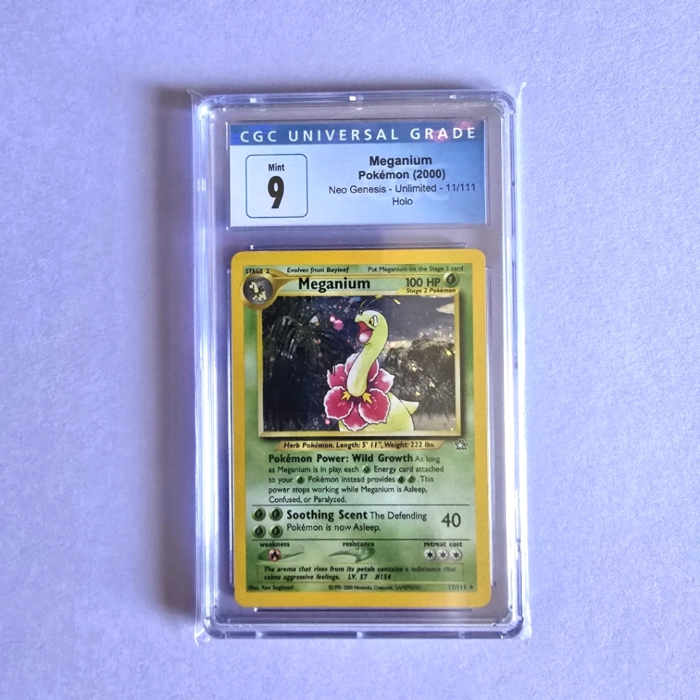 Pokémon TCG 2002 Neo Genesis Meganium CGC 9